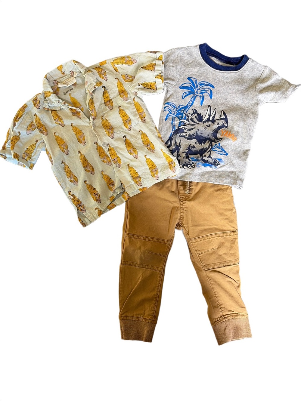 ☀️Boys bundle - 2 tops w/pants- Preloved